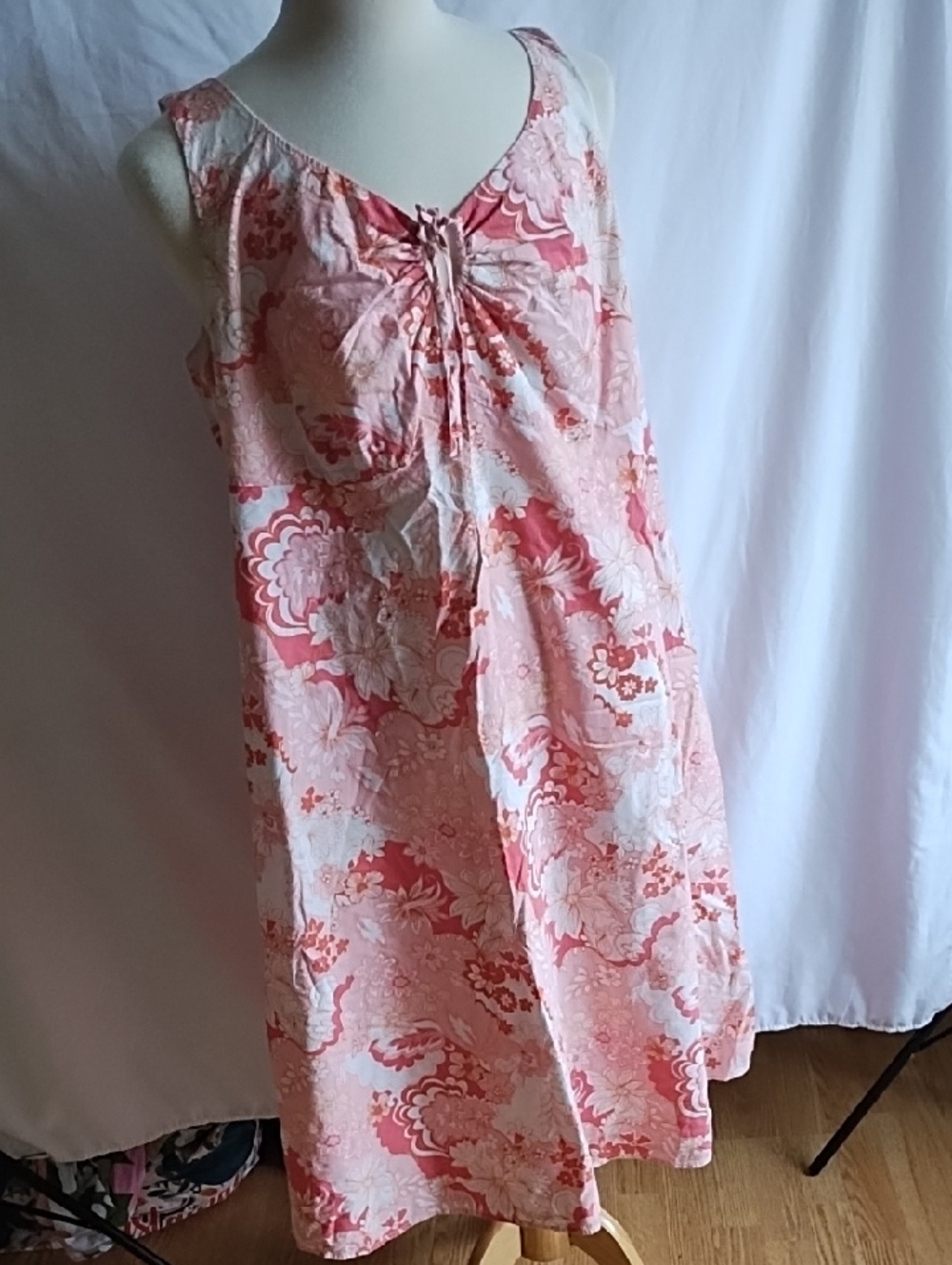 Women’s Pink Floral Sleeveless Dress